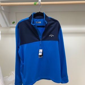 Callaway Mens 1/4 zip golf opti-shield Pull Over